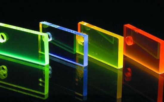 PMMA coulé transparent fluo