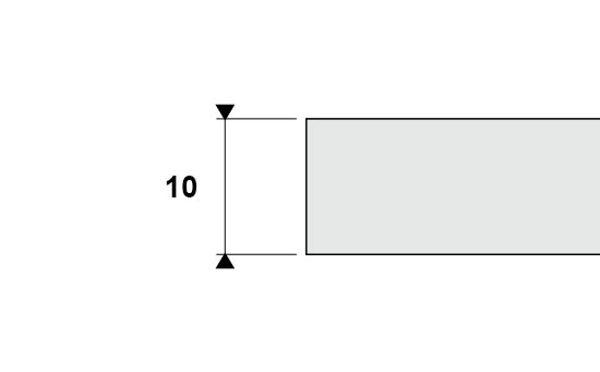 Epaisseur 10 mm