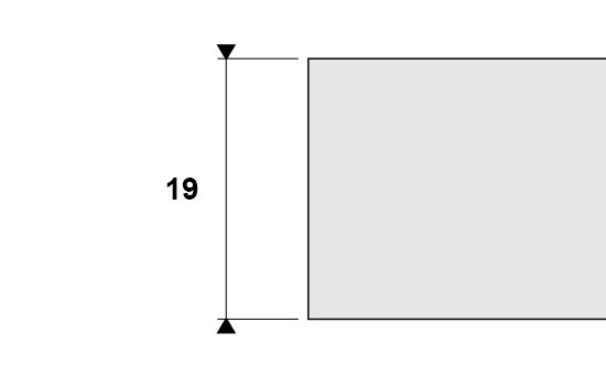 Epaisseur 19 mm