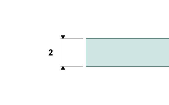 Epaisseur 2 mm
