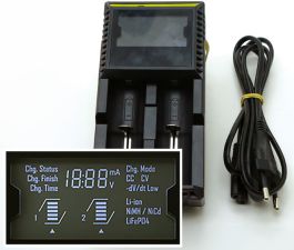 Chargeur pour piles Num'Axes AA ou AAA, Ni-MH ou Ni-Cd
