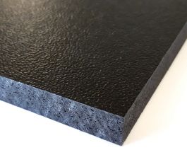 Plaque PE 1000 Noir Prédécoupée - 500x245x8 Mm - Anti-statique - Neuf Sous Emballage