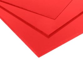 PVC Rigide ROUGE [3] 250 X 500 [PVCR-3-R-250X500]