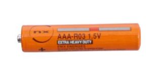 Piles salines 1,5V AAA R03 (Pack de 4)