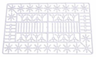 Panoplie de 70 connecteurs blanc pour structure paille