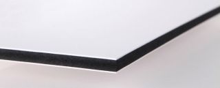 PVCEX-5-500X500BCN PVC Expansé 2 faces blanches dures + âme noire PVC recyclé - ep[5]