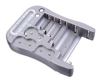 Testeur piles/accus AAA, AA, C, D, 9V, piles bouton (lithium 3VetCR)