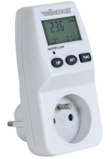 Wattmètre 230V/16A. 8 informations sur afficheur LCD