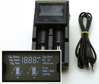 Chargeur Universel 10 Fentes DLyfull - Pour Batteries Li-Ion, Ni-MH, Ni-Cd, LiFePO4, 18650, 21700, AA, AAA, 9V… - Écran LCD, Charge Rapide 2A