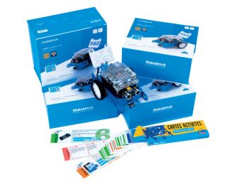 Pack 4 mBot Explorer avec piles, cartes ExoProg offertes - Makeblock 
