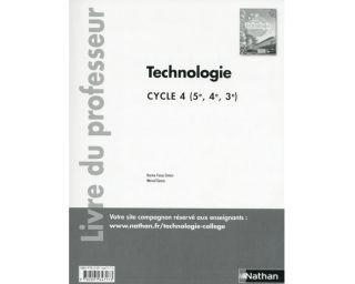 Technologie cycle 4 - Ed. 2013 - i-Manuel bi-média - Livre professeur