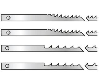Paquet de 12 lames plates L127 x 2 ép 0.25 et 0.5 mm pour bois,étain