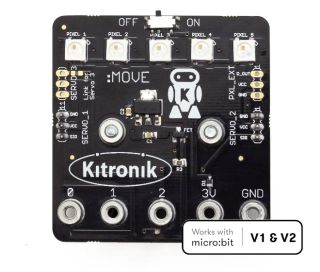 Kitronik Servo:Lite board for :MOVE mini