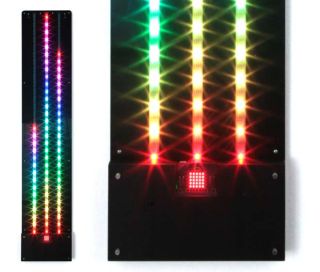 MS-M_microScore-Panneau d'affichage microbit-3x30 LED RVB-101x23x3 cm, gros plan sur la carte micro:bit