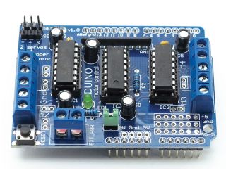 Shield de pilotage 4 moteur pour Arduino Uno - L293D