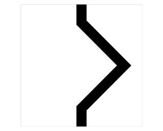 Piste XL 30 x 30 cm - Chicanes en angle - lot de 10