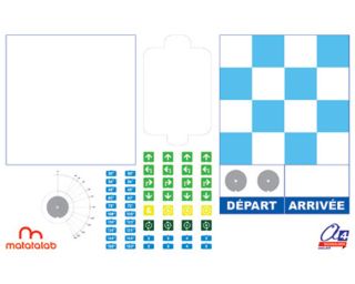 Plateau imprimé RouLab - Ilot bas - Matatalab Challenge Programmation