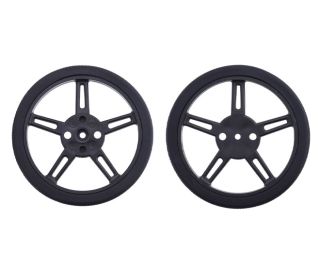 Roues 60×8mm pour Servomoteur micro à rotation continue FS90R (2pcs)