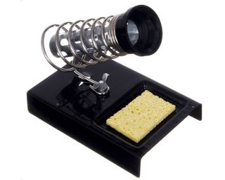 Repose fer + éponge (85 x 130 mm, fourreau pour fer D18mm, masse190g)