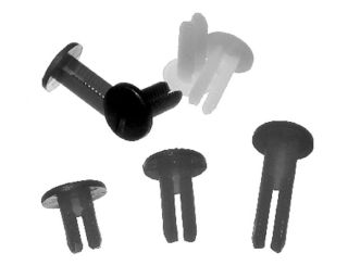 Rivet Snip et Snap PA6 pour trou D 5,5 - L 8,5 - NOIR