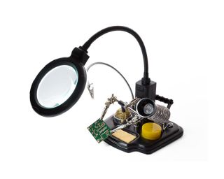 V-VTHHSC Support articulé avec loupe et éclairage