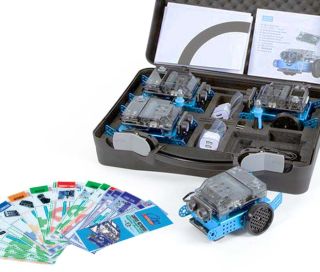 VAL-PACK-MBOT2-04, Pack Classe Valise avec 4 mBot2 en kit de Makeblock et 20 cartes Exo-Prog