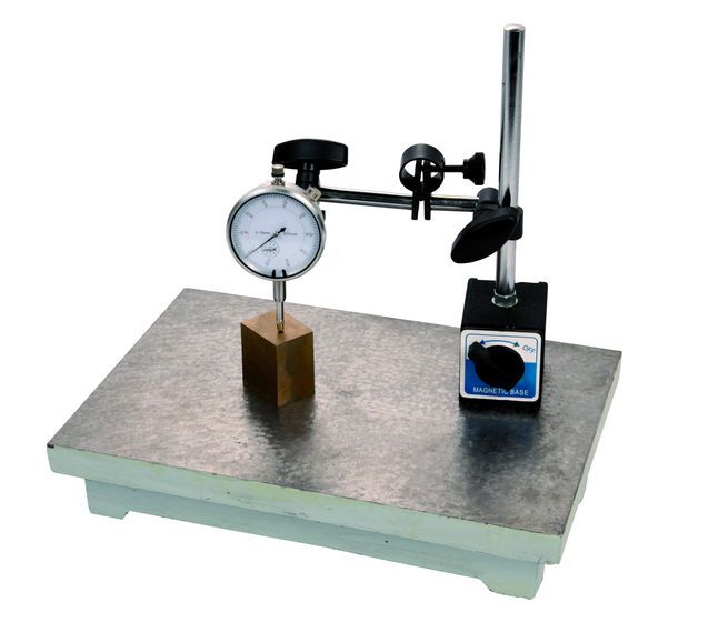 Comparateur Mécanique De Précision 0-0,8 Mm Avec Base Magnétique Flexible - Indicateur Cadran 0,01 Mm Rouge Pour Calibration Et Atelier