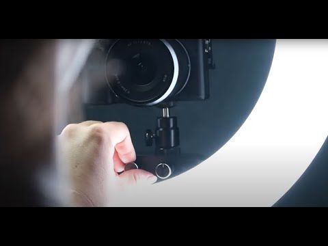 Anneau Lumineux LED 144 Perles Pour Appareil Photo - Luminosité Réglable Jusqu'à 18000 Lux