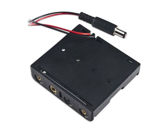 2 boîtes à port - Support de piles AA pour bricolage et DIY, mallette