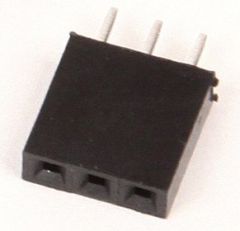 Fiche verticale femelle juxtaposable, pas 2,54mm, 3 points Lot de 5 pièces