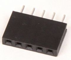 Fiche verticale femelle juxtaposable, pas 2,54mm, 5 points Lot de 5 pièces