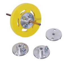 BAG-ARAXE-D6 Bague aluminium d'arrêt de roue pour axe D6 mm (D ext. 28 mm)