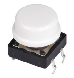 BP-DTS-CABB Micro bouton poussoir de circuit imprimé avec cabochon blanc D11,5mm