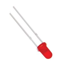DEL-3-R-DIFF DEL Rouge ø 3mm Diffusante (boîtier translucide rouge)