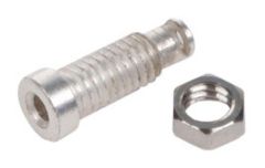 DOUI-BAN2MECR-10 Lot de 10 douilles banane D 2mm non isolée + écrous M4 - montage CI