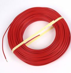 FIL-RIG-1M5-R-100M Fil rigide Rouge 1 conducteur 1,5 mm²  x 100 mètres (H07VU)
