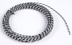 FIL-TORS-2CR-10M Lot de 10 mètres de Fil mono brin 2 conducteurs en paire torsadée