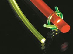 JPVCS-D2-1000-RRSF Jonc PVC souple ROUGE ROSE FLUO Transparent  [2]  x 1000