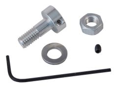 MF-918D4 Coupleur de roue pour axe D2mm - Pce alu 12,5xL22mm+écrou M6+vis+clé