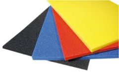 MOU-BL-5-A Mousse polyéthylène 48kg/m3 - [5] x 200 x 300 mm - BLEUE
