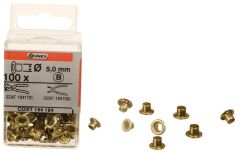 OEIL5X5M5 Boite de 100 oeillets D5 x L5,5mm