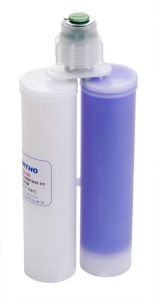 RES-FA109-18-C Elastomère de silicone bleu 18 shore A  1 cartouche 2x100 ml