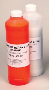 RESI-PROD-15 Elastomère de silicone Orange 15 shore A 2 bidons de 1 Kg