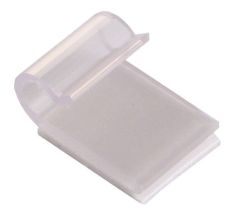 Clip de fixation en J avec base adhésive (pour cordon D4,8 à 8,3 mm)