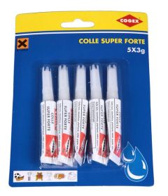 Colle CYANOACRYLATE blister de 5 doses de 3g