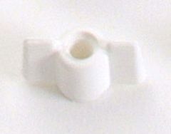Ecrou à oreilles nylon - M5 - Blanc