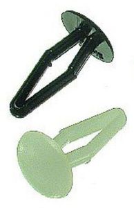 Attache à pression épaisseur serrée 1 à 4,5mm - Trou D 3,2 mm - NOIR