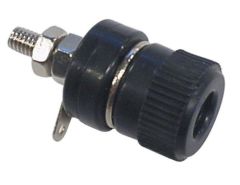 Douille nickelée - 4 mm - NOIRE