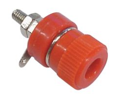 Douille nickelée - 4 mm - ROUGE