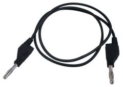 Cordon de mesure avec fiche banane 4 mm - Longueur 1 m - NOIR